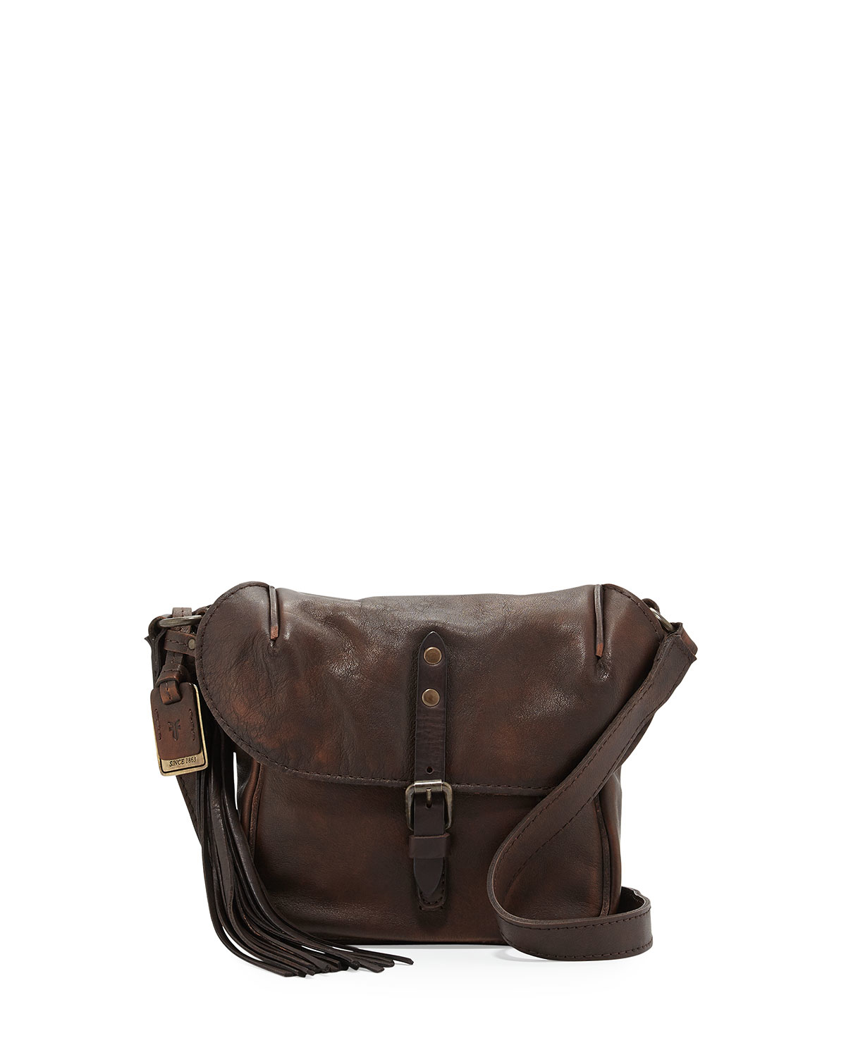 Frye Veronica Leather Crossbody Bag in Brown (MAPLE) Lyst