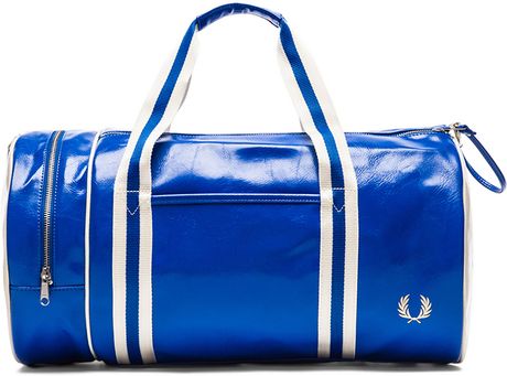 Fred Perry Classic Barrel Bag in Blue for Men (Prince Blue & Ecru) | Lyst