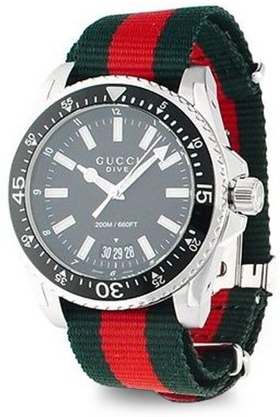gucci dive watch white face