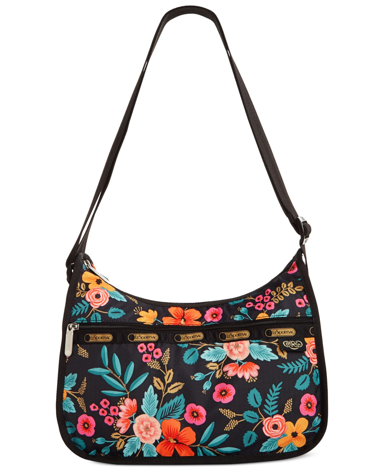 Lyst - Lesportsac Rifle Paper Co. Classic Floral Hobo in Black