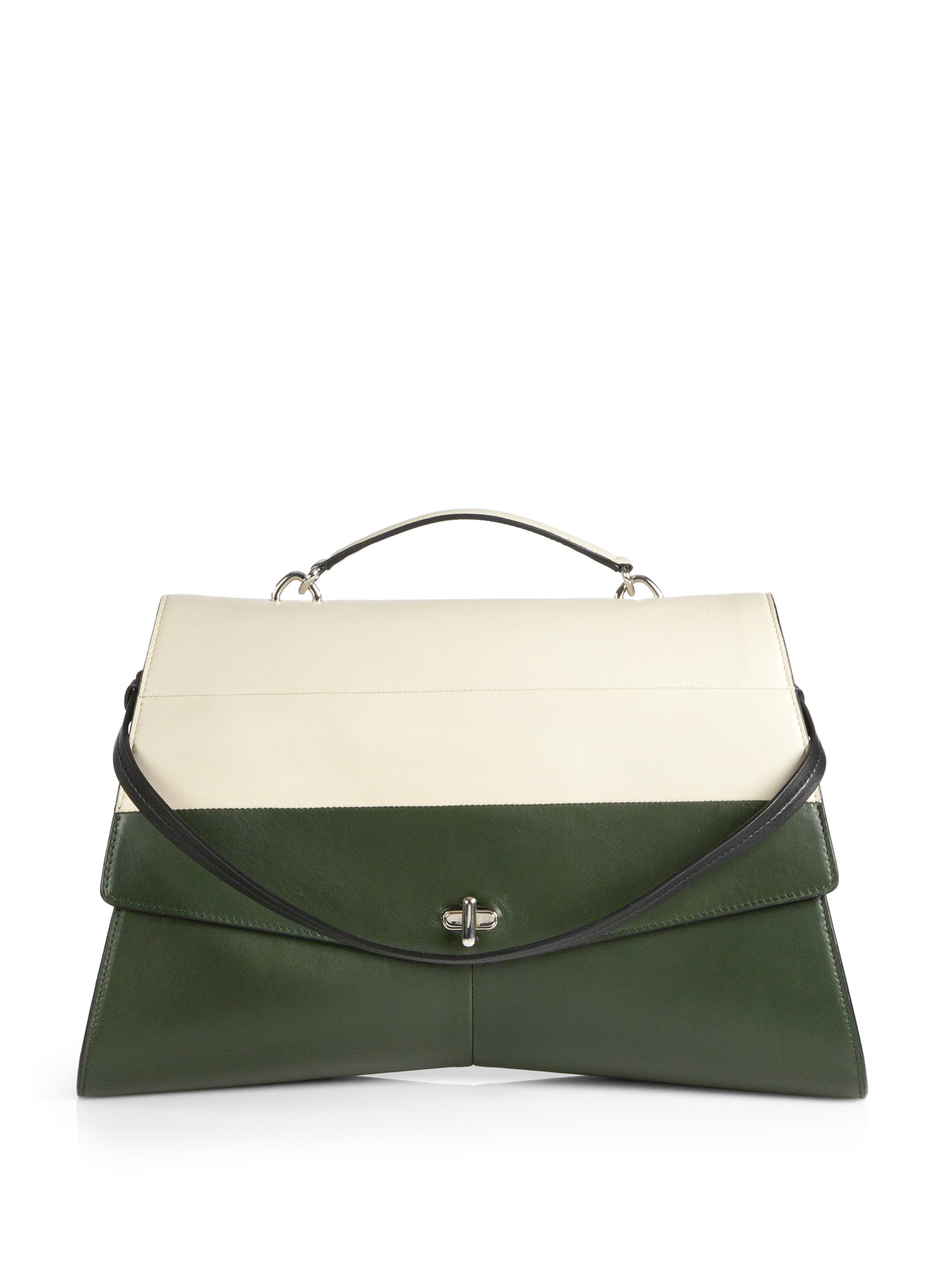 Lyst Narciso Rodriguez Carolyn Colorblock Top Handle Bag Gallery
