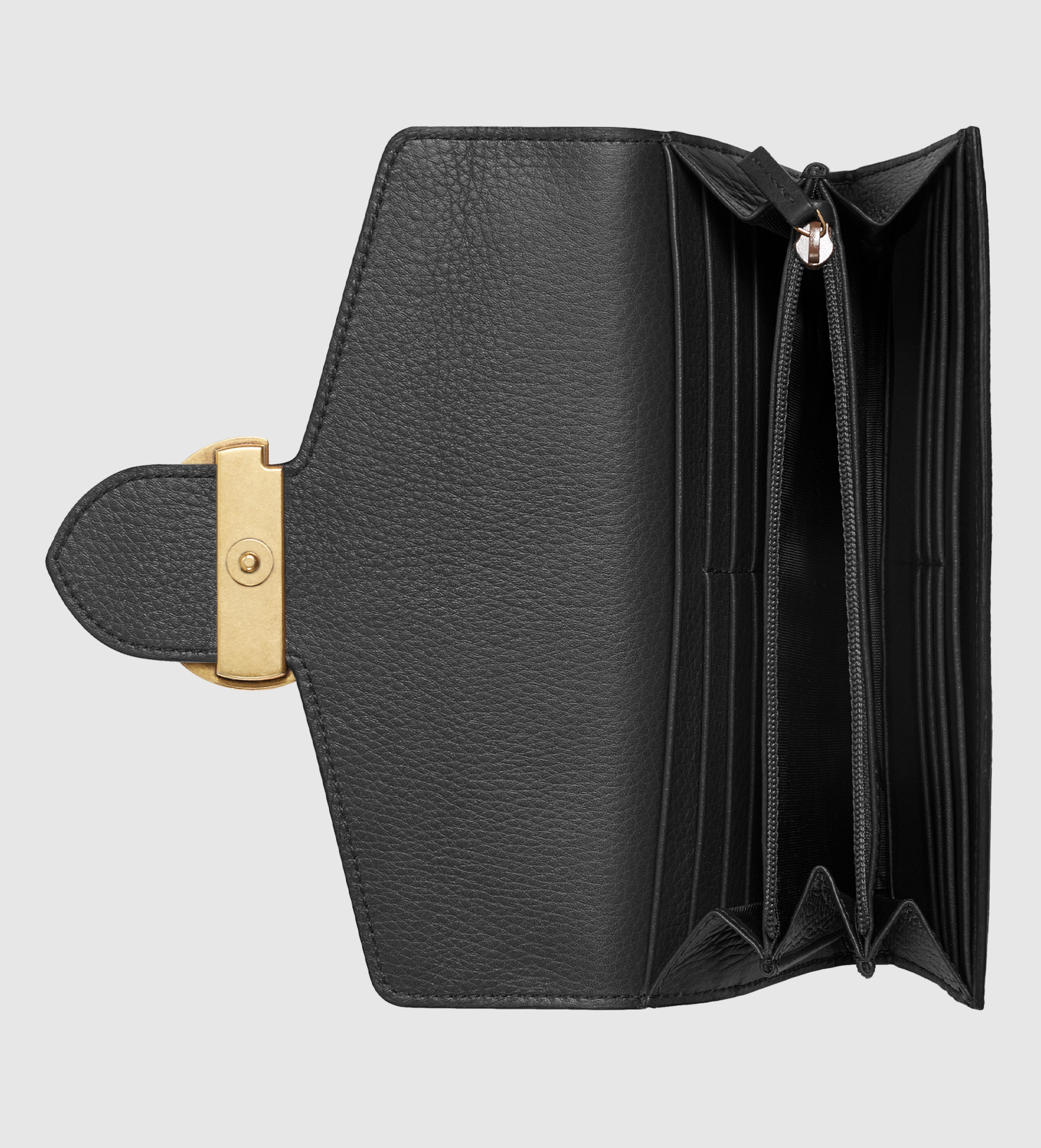 Lyst - Gucci Gg Marmont Continental Wallet in Black