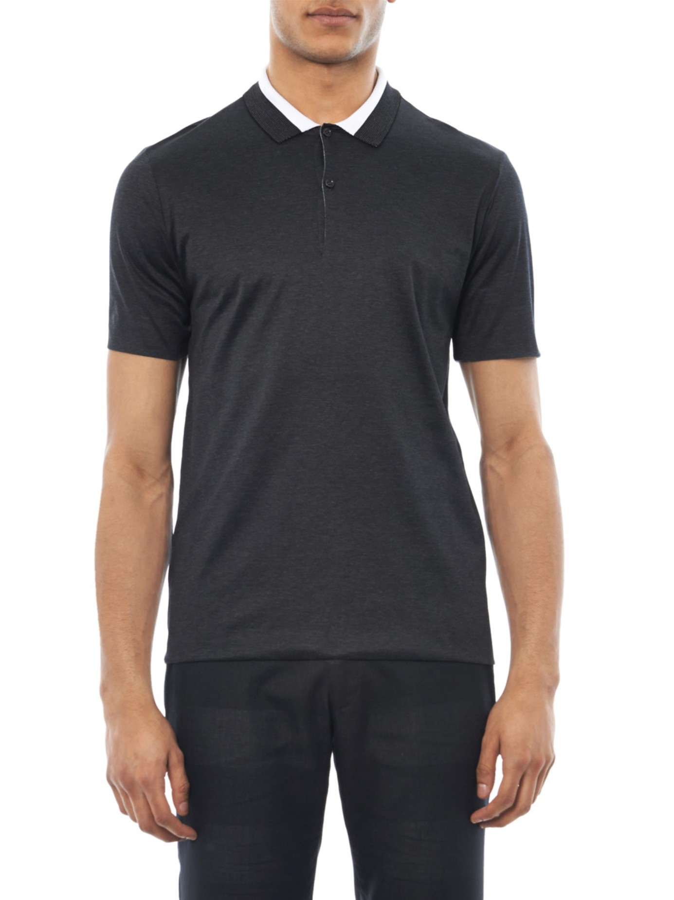 Lyst - Balenciaga Reversible Polo Shirt in Gray for Men