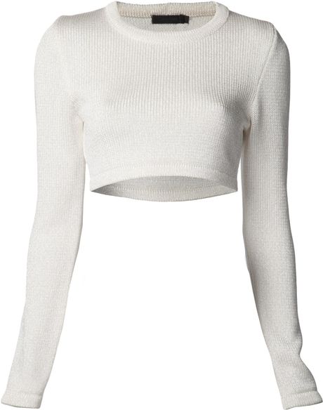 Calvin Klein Knit Sweater in White | Lyst
