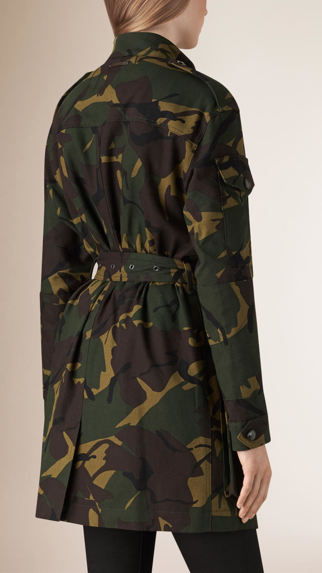 Burberry Army Print Jacket Womens Burberry Field Jacket