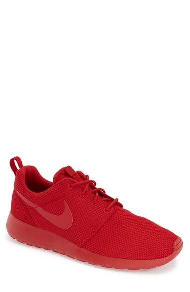 Nike Roshe Run Mesh Sneakers in Red for Men (VARSITY RED/ VARSITY RED ...