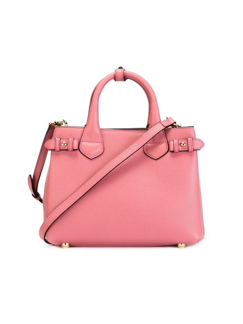 Lyst - Burberry Small 'banner' Tote in Pink