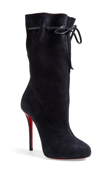 christian louboutin knockoffs usa - Artesur ? christian louboutin round-toe boots Black suede