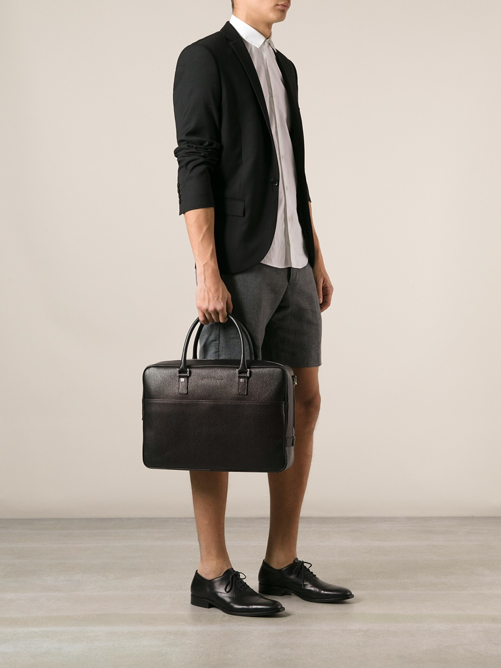 Ferragamo Laptop Bag in Black for Men - Lyst