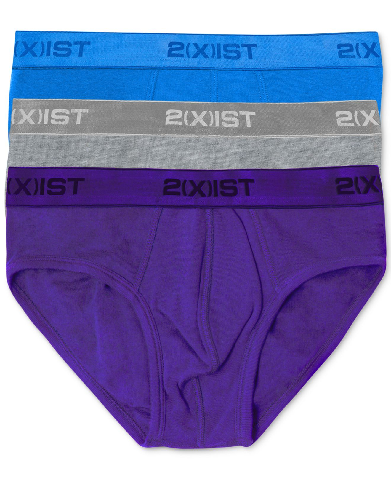 Lyst - 2xist Essential Range No Show Brief 3 Pack in Blue for Men