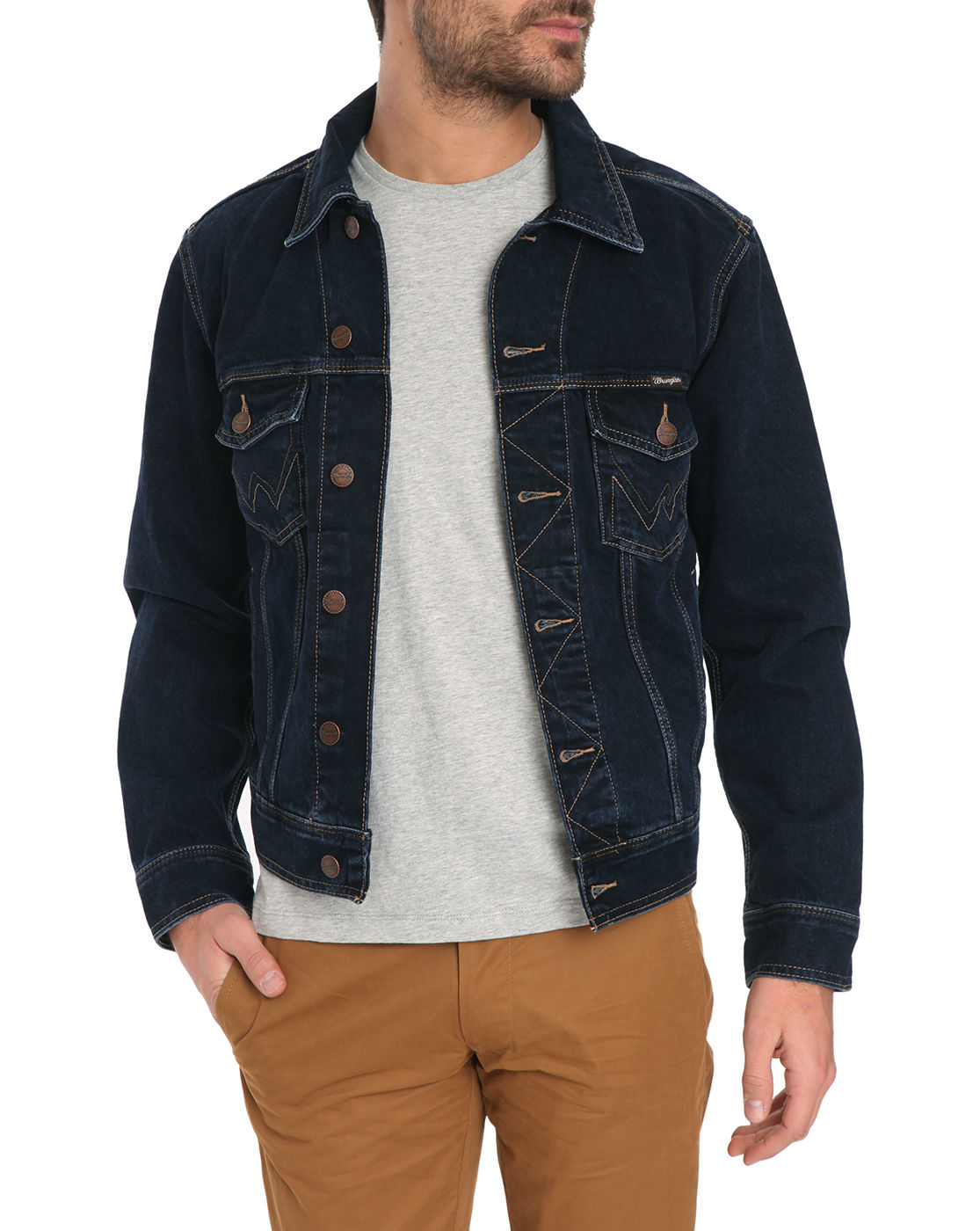 wrangler blue denim jacket