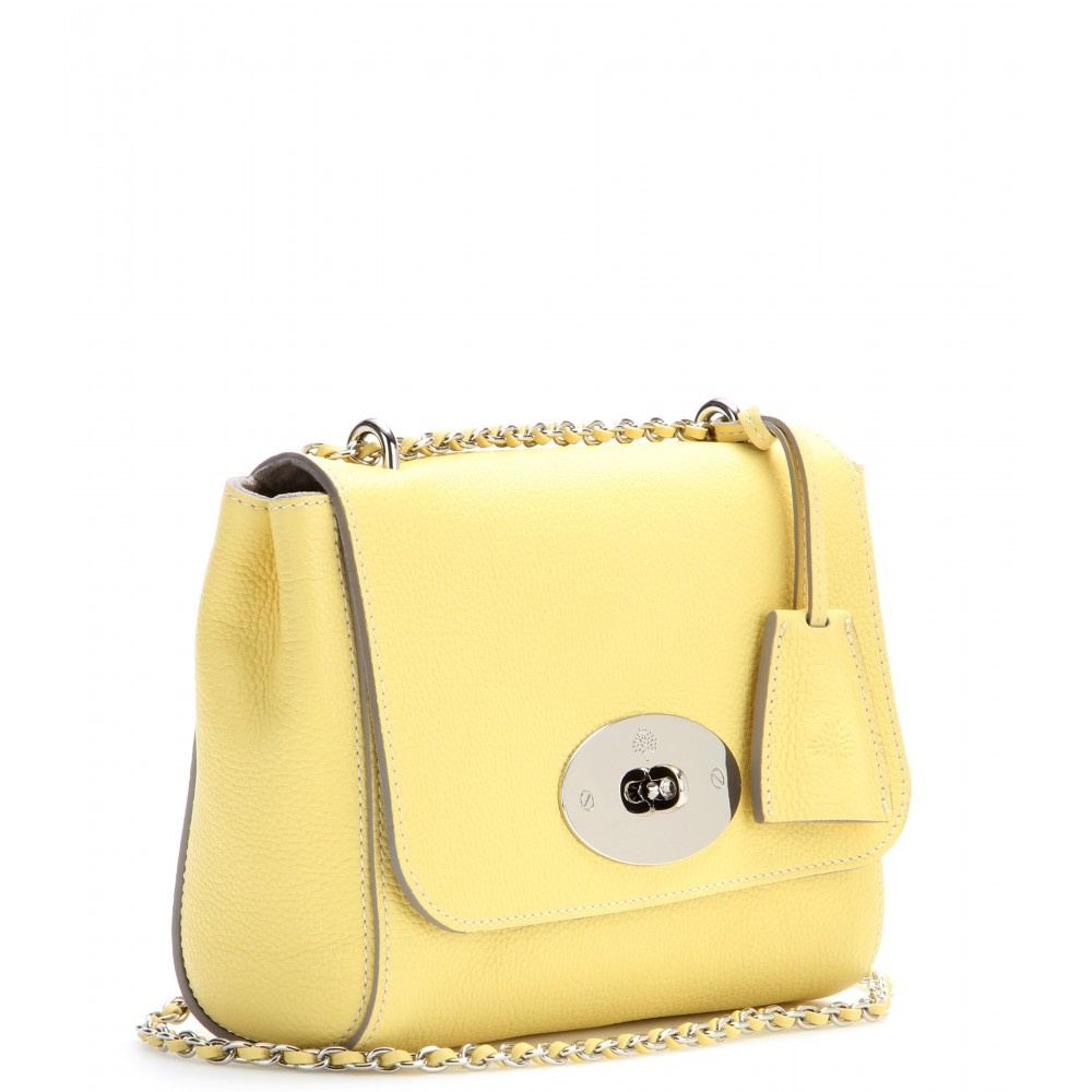 Lyst - Mulberry Lily Leather Shoulder Bag in Yellow