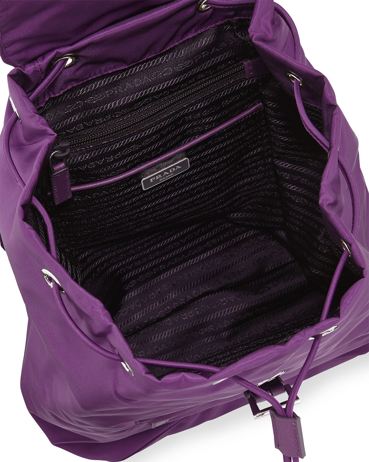 Prada Vela Medium Packpack in Purple (PURPLE(CICLAMINO)) | Lyst