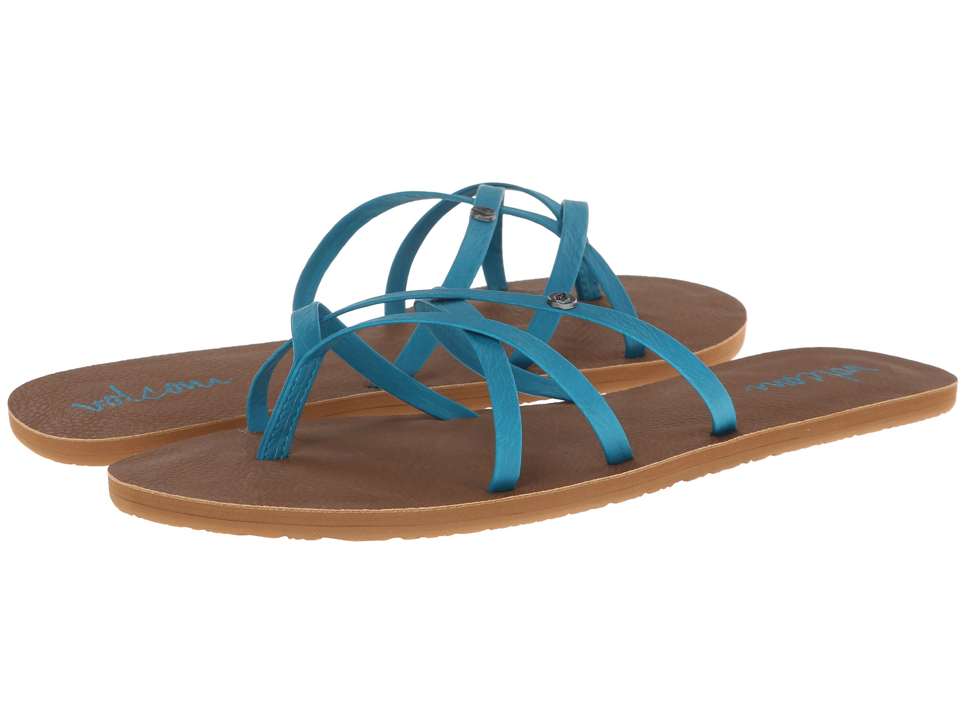 Volcom New School Sandal in Blue (Blue Bird) | Lyst