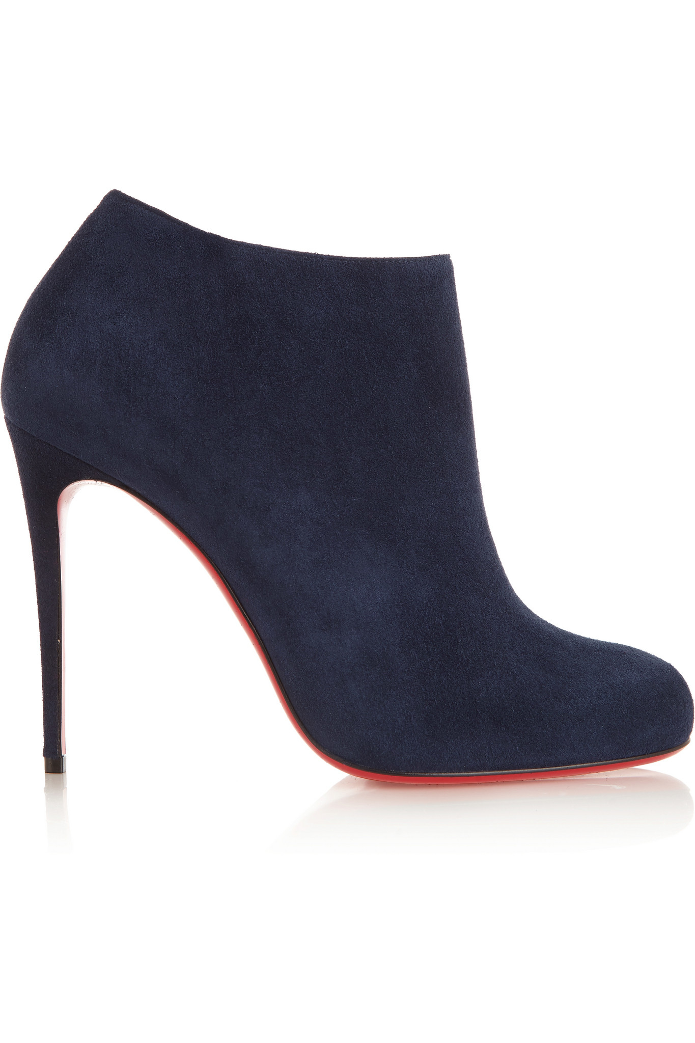Christian louboutin Bellisima 100 Suede Ankle Boots in Blue (Navy ...  