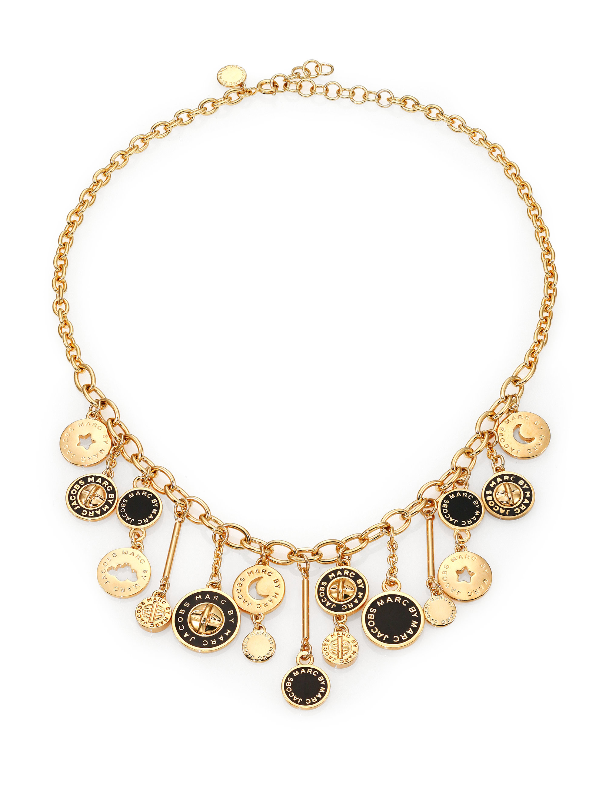 Lyst - Marc By Marc Jacobs Stardust Charm Necklace in Black