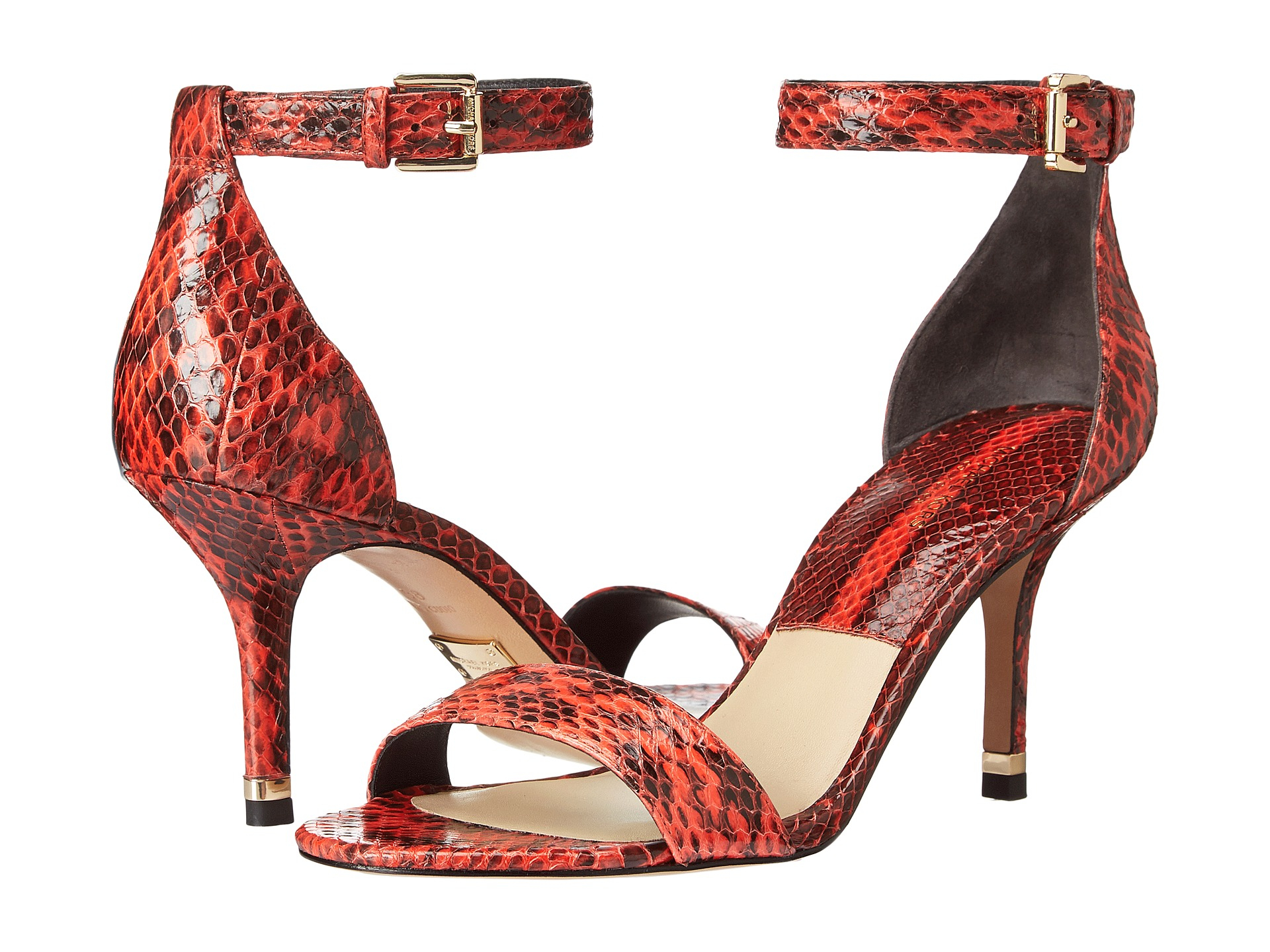 Michael Kors Sandals Womens - Michael Kors Suri Orangesnake Michael Kors Sandals Womens - Michael Kors Suri Orangesnake