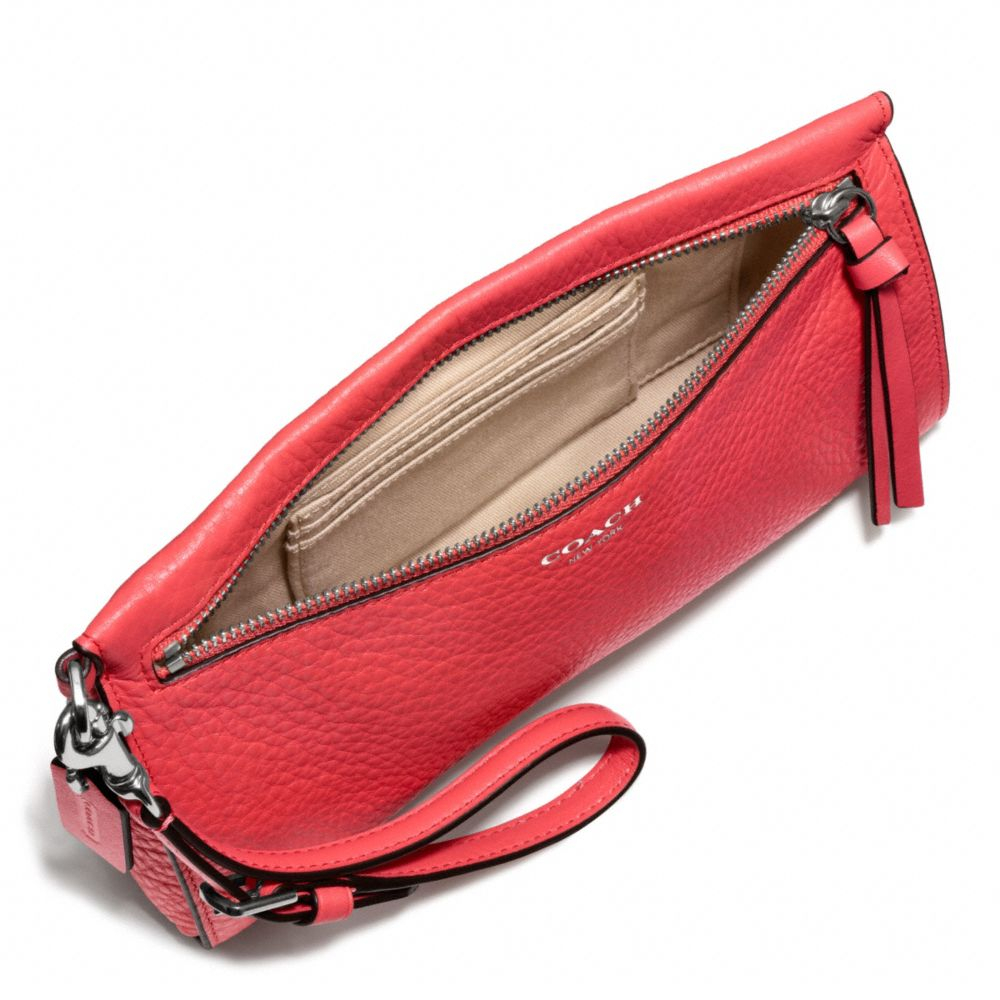 coach leather large wristlet