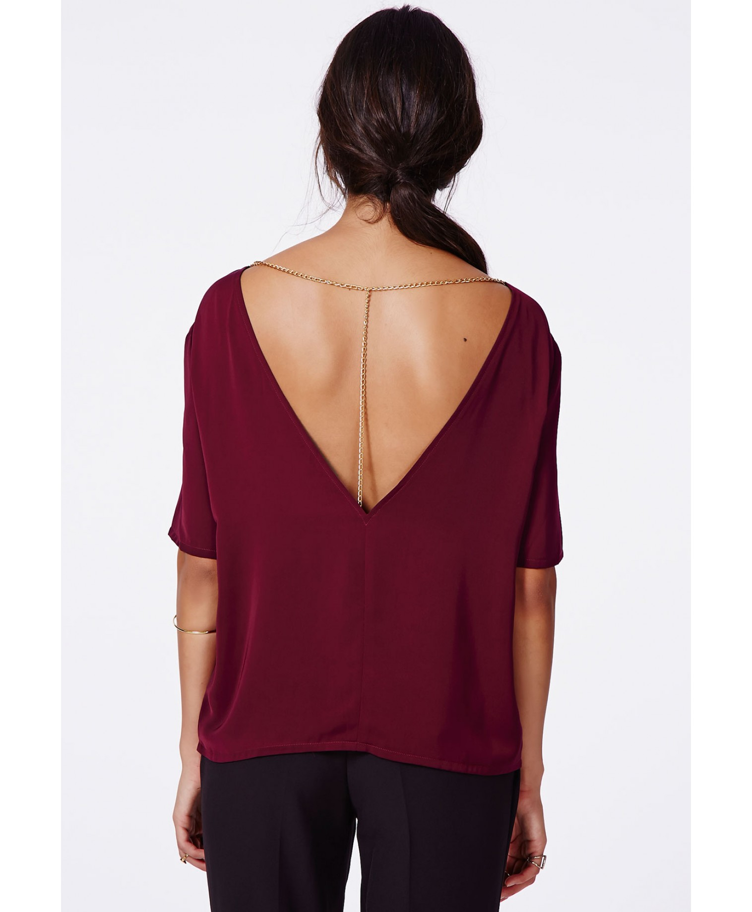missguided backless top