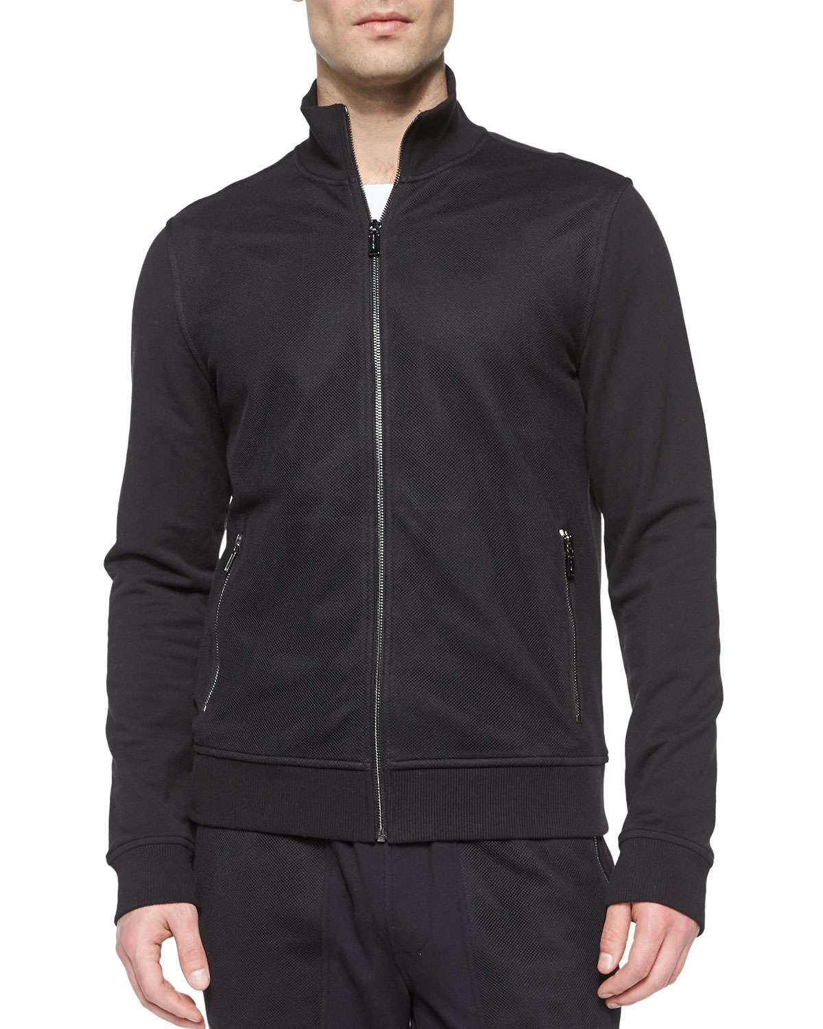 Lyst - Michael Kors Full-zip Cotton Track Jacket in Black for Men