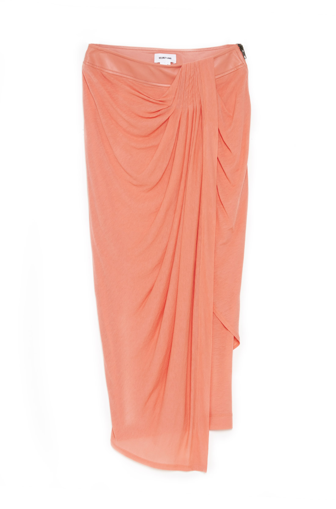 Helmut Lang Drape Jersey Skirt in Pink (Rogen) | Lyst