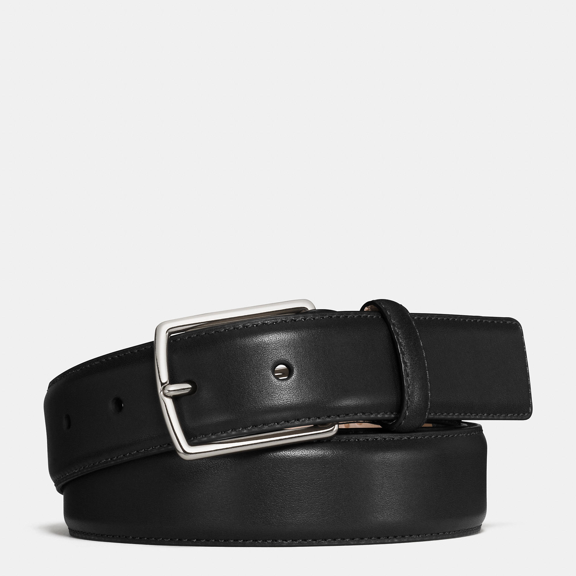 Coach Modern Harness Smooth Leather Belt in Black for Men | Lyst