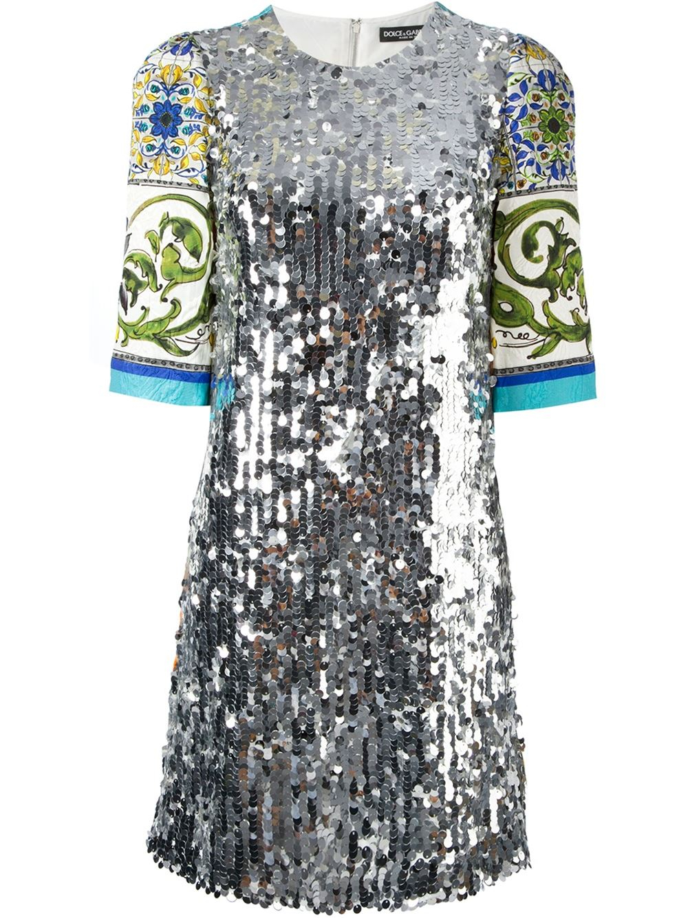 Lyst - Dolce & gabbana 'Sicilia' Sequined Dress in Metallic
