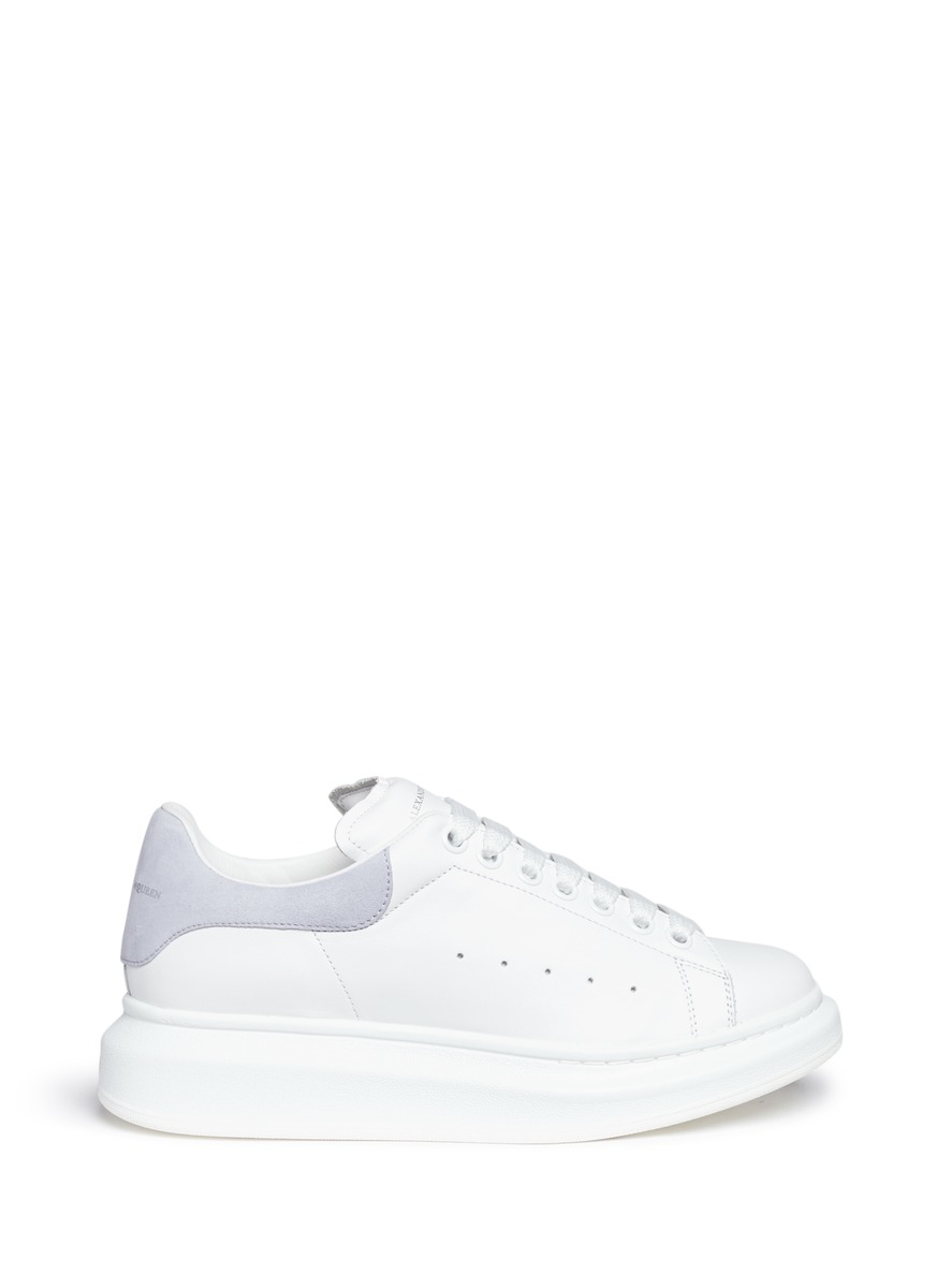 Lyst - Alexander Mcqueen Chunky Outsole Leather Sneakers in White