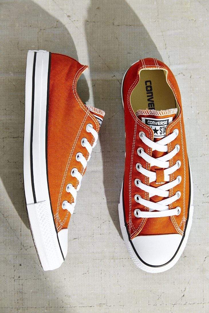 Converse Chuck Taylor All Star Seasonal Low Top Sneaker in Orange Lyst