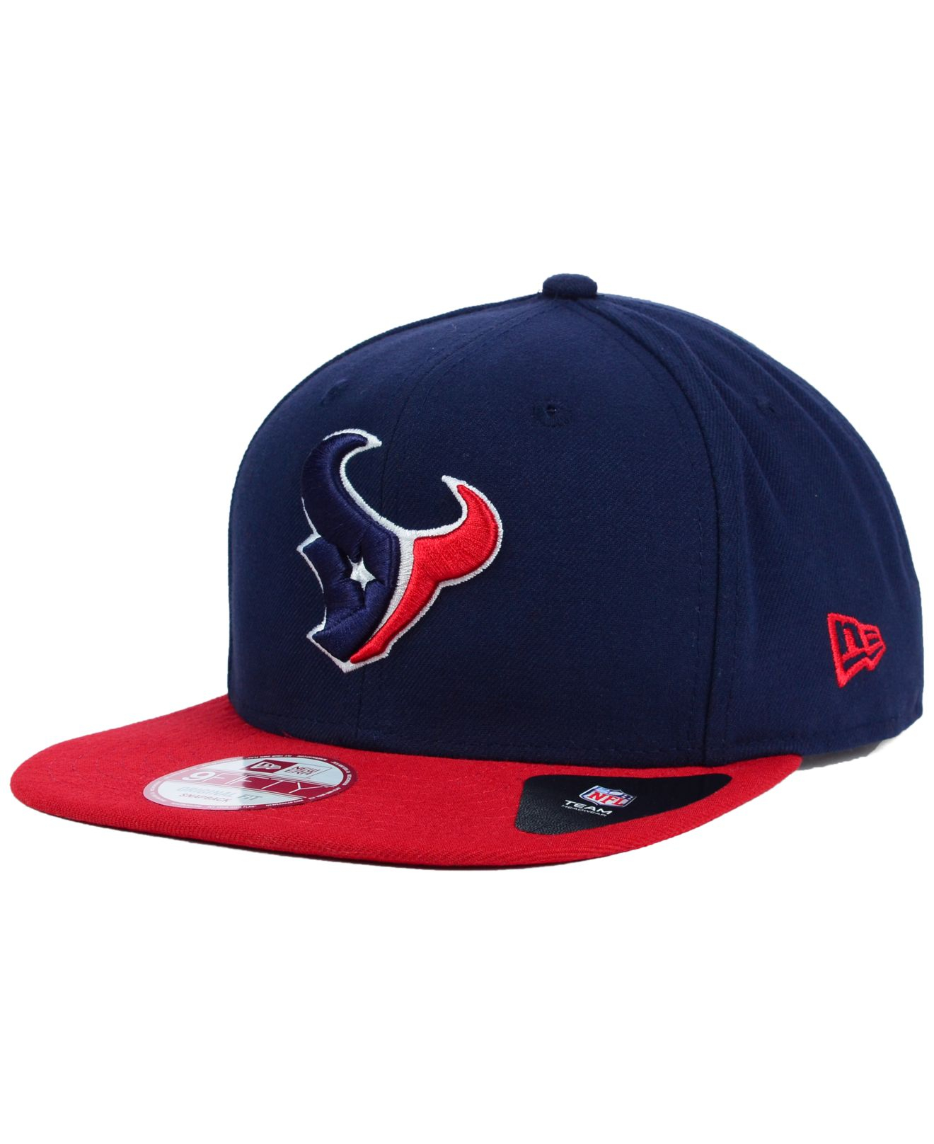 Ktz Houston Texans Basic 9fifty Snapback Cap in Red for Men Lyst