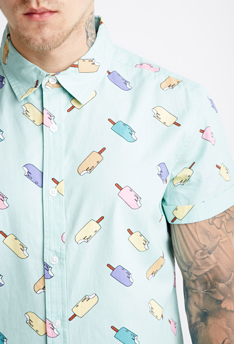 cat riding a popsicle shirt