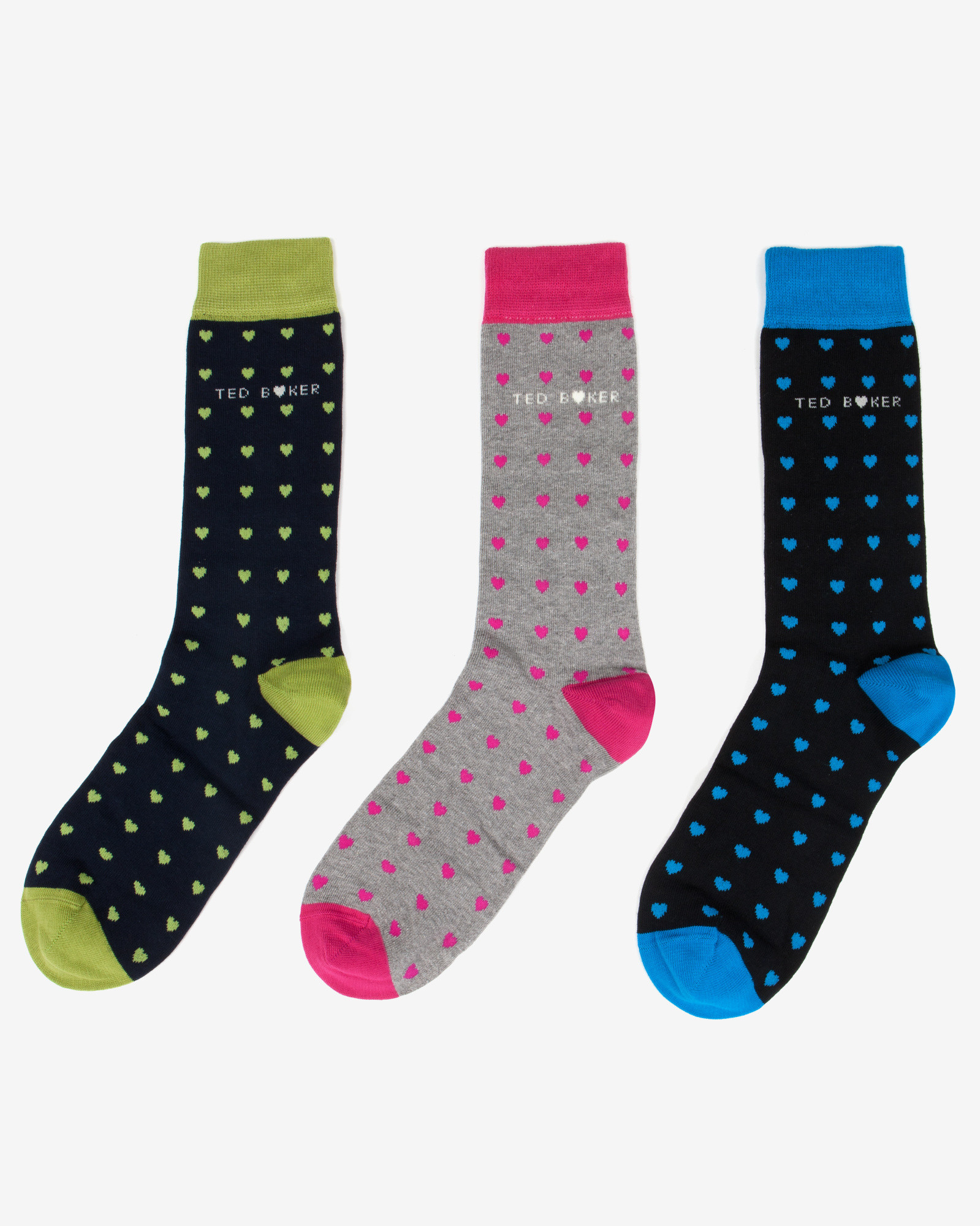 Ted baker Lovepop Heart Print Socks Gift Set in Multicolor for Men ...