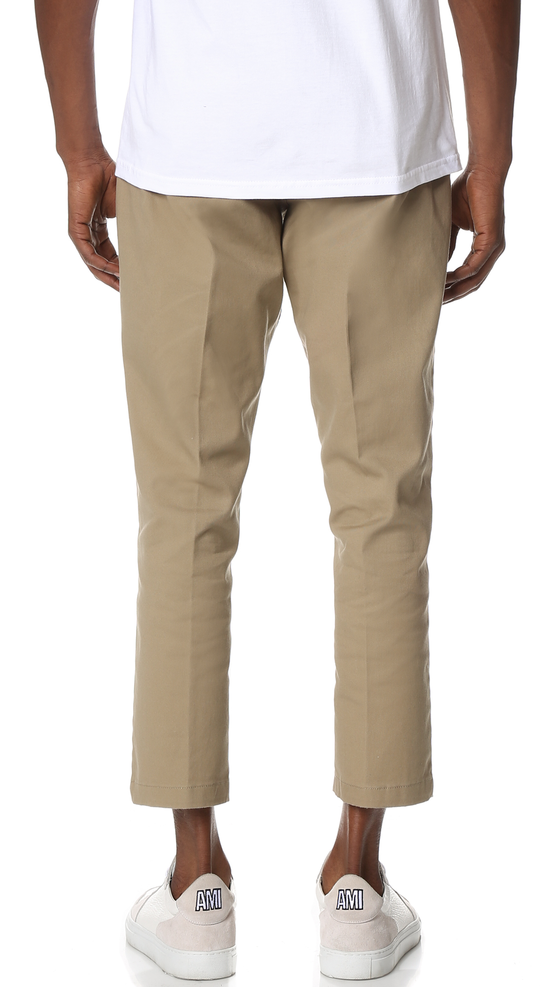 Lyst - Obey Straggler Flooded Pants in Natural for Men