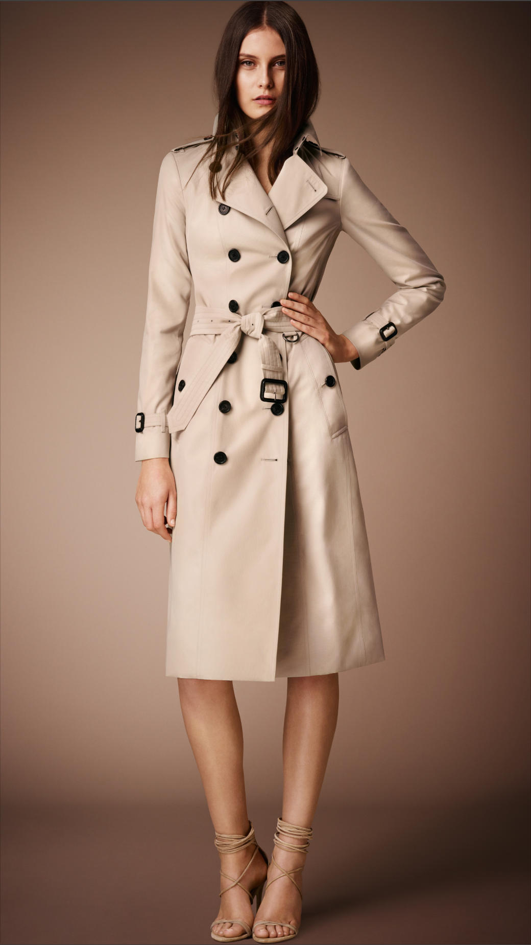 Lyst - Burberry The Sandringham - Long Heritage Trench Coat in Natural