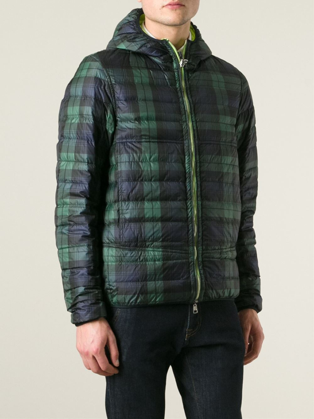 reversible plaid coat