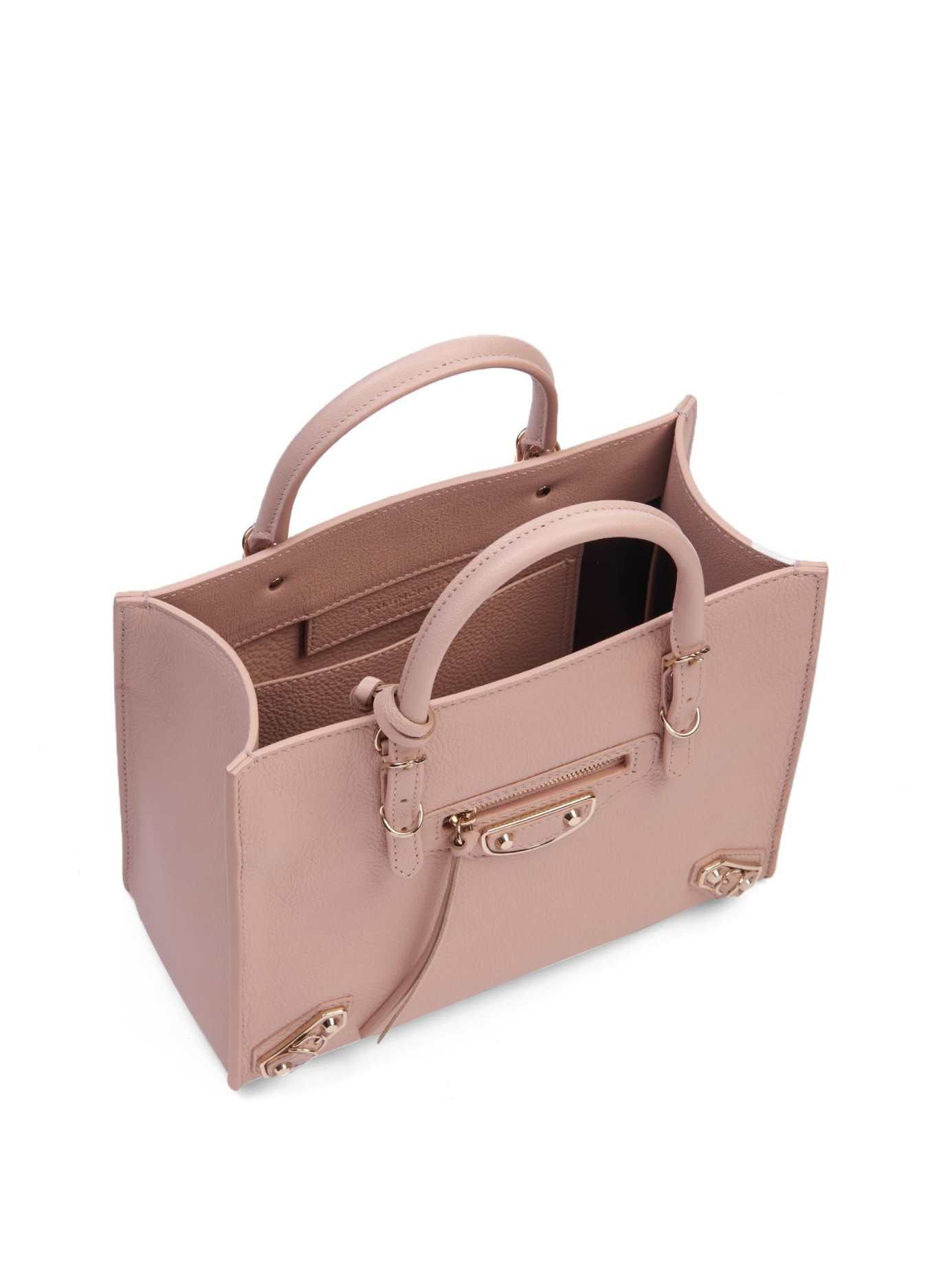 Balenciaga Mini Papier A4 Leather Cross-Body Bag in Pink | Lyst