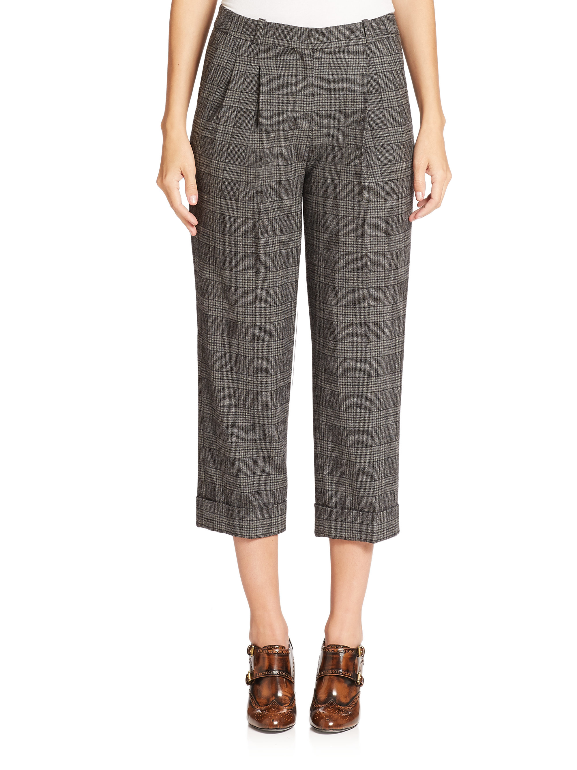 michael kors plaid pants