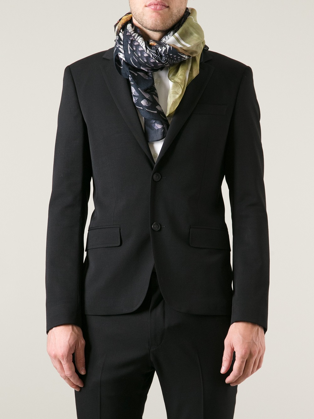 givenchy blue scarf