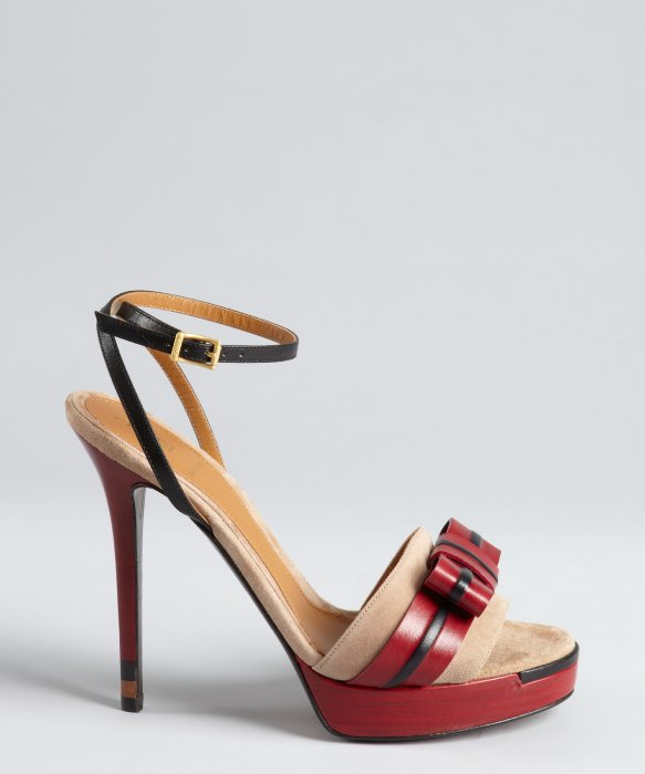 fendi red sandals