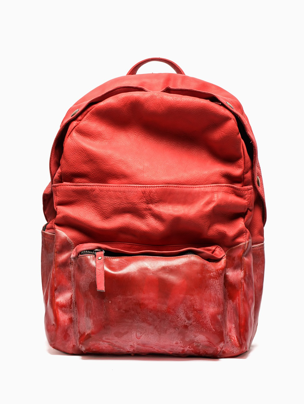 Lyst - Oxs Rubber Soul Leather Backpack in Red for Men