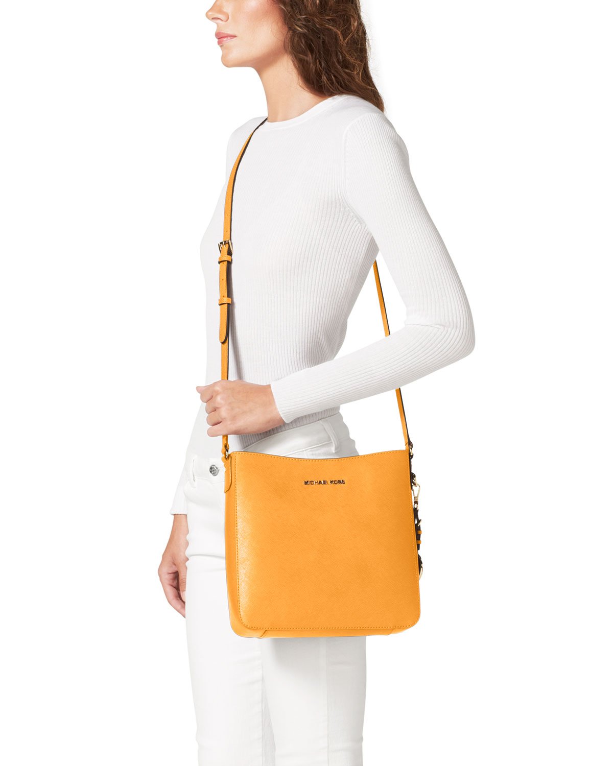 michael kors jet set tote yellow