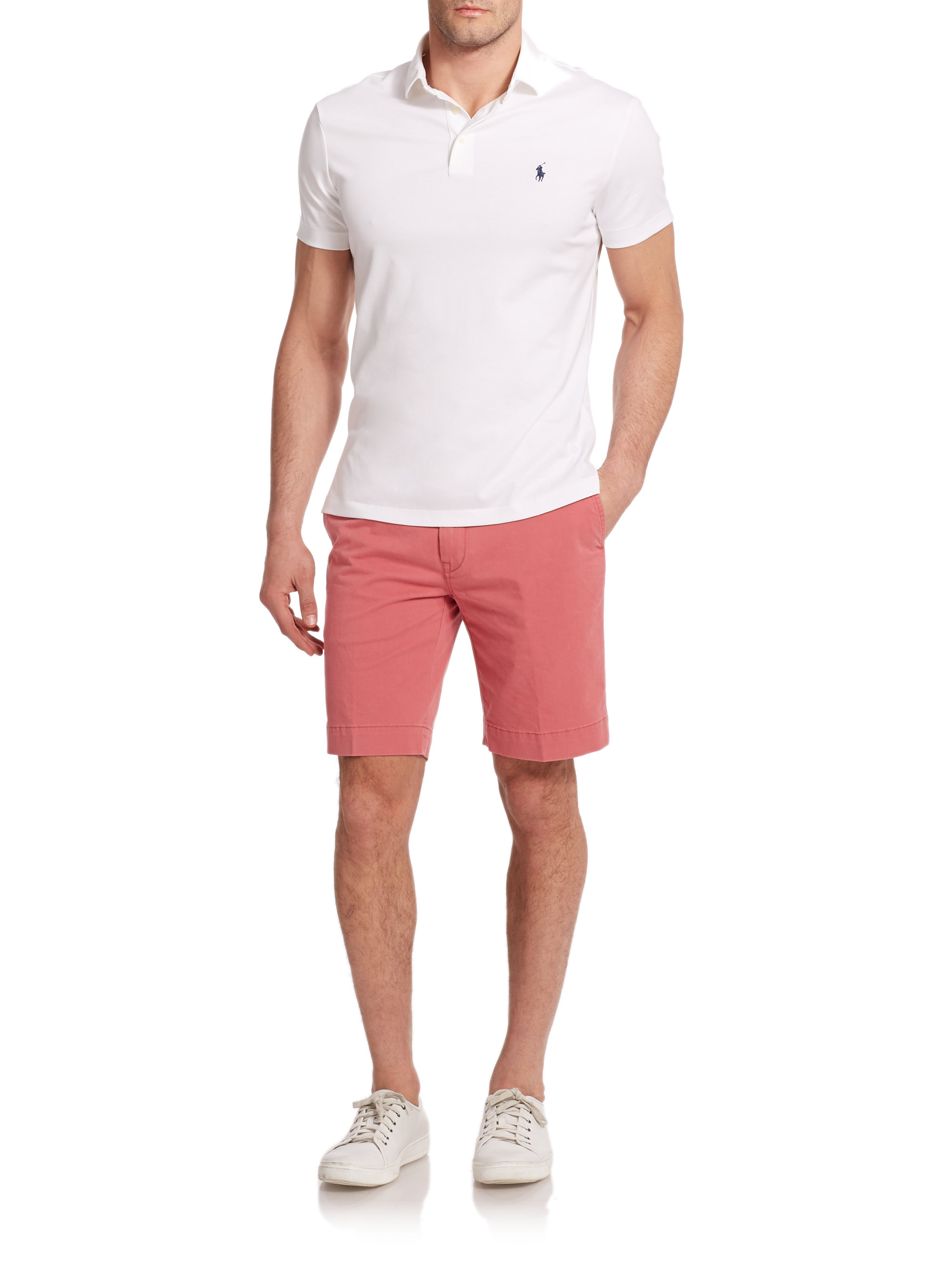 Lyst - Polo Ralph Lauren Classic-Fit Lightweight Chino Shorts in Pink