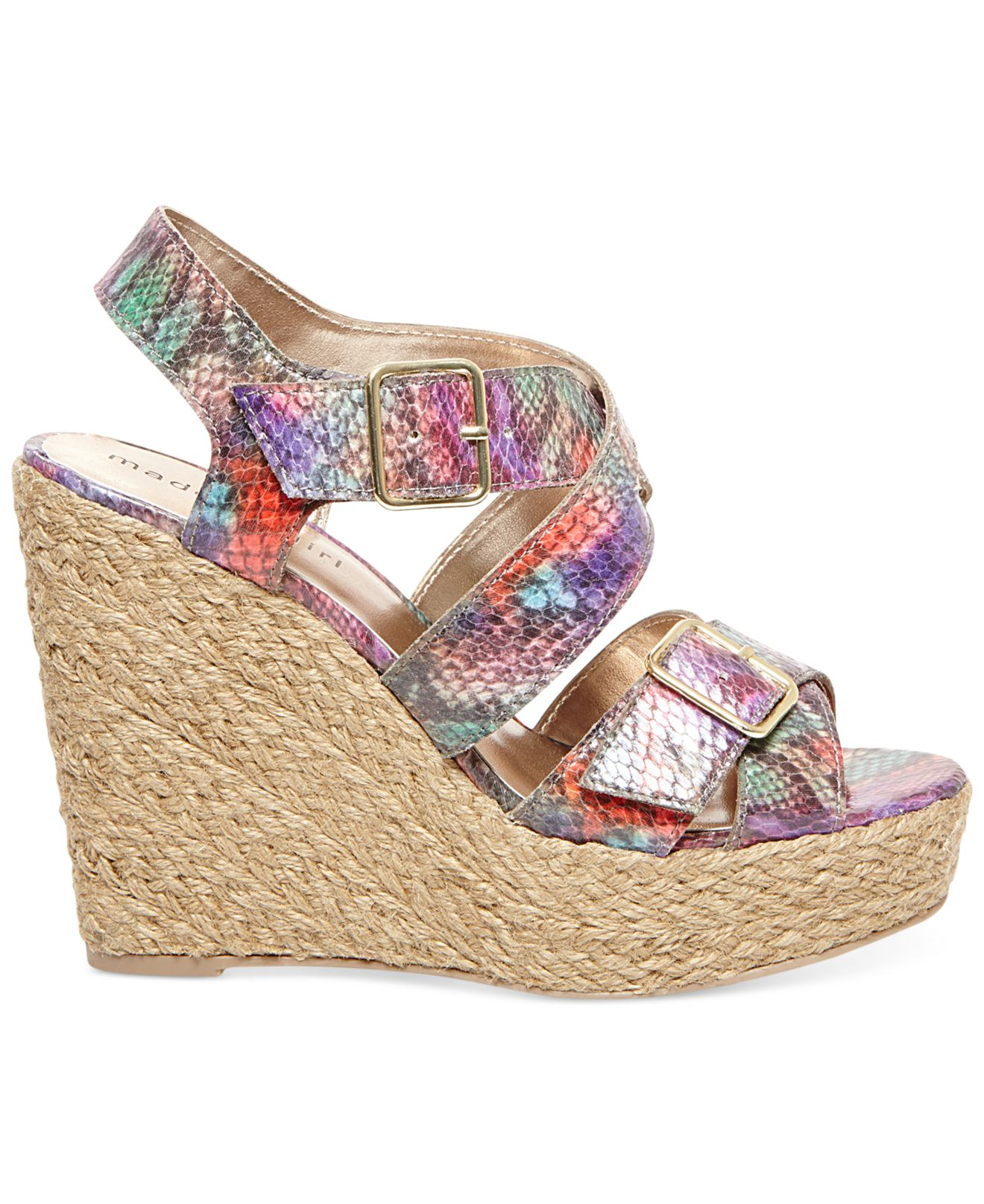 multicolor espadrille sandals