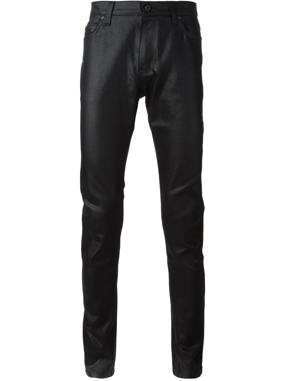 nudie jeans waxed black