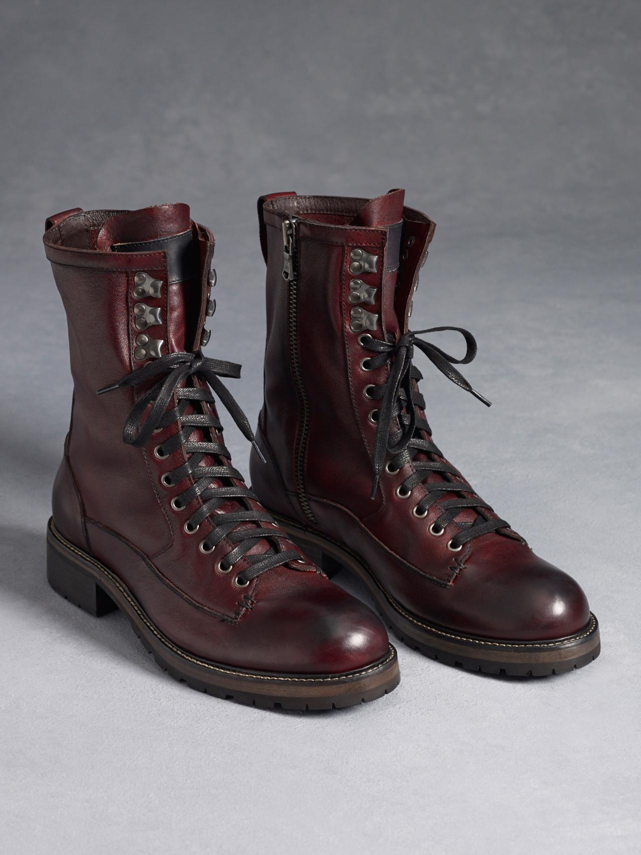 John varvatos Gibbons Vintage Lace Boot in Purple for Men Lyst