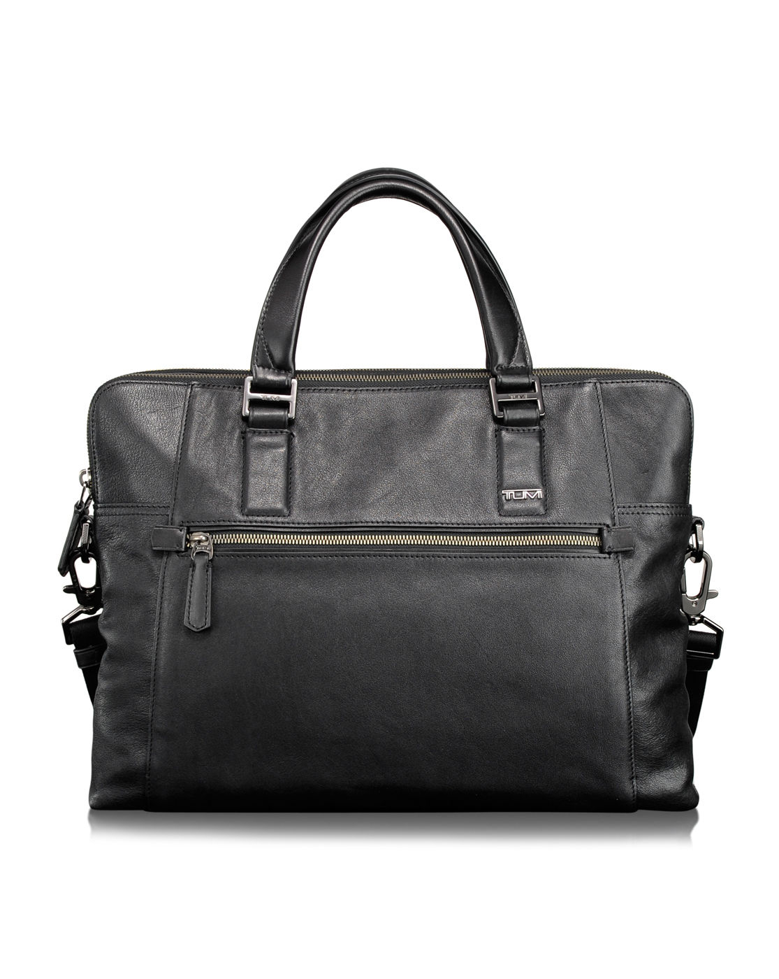 Tumi Branch Slim Black Leather Bag in Black for Men | Lyst