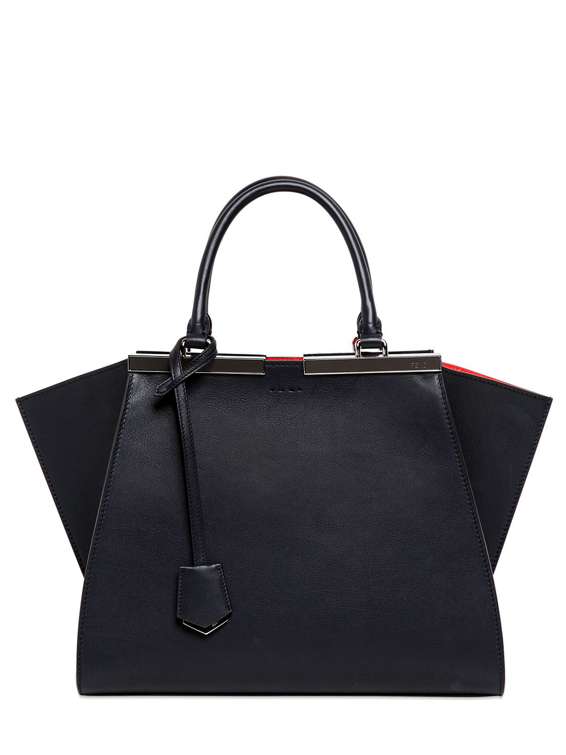 Fendi Mini 3jours Leather Top Handle Bag in Blue (MIDNIGHT BLUE) | Lyst