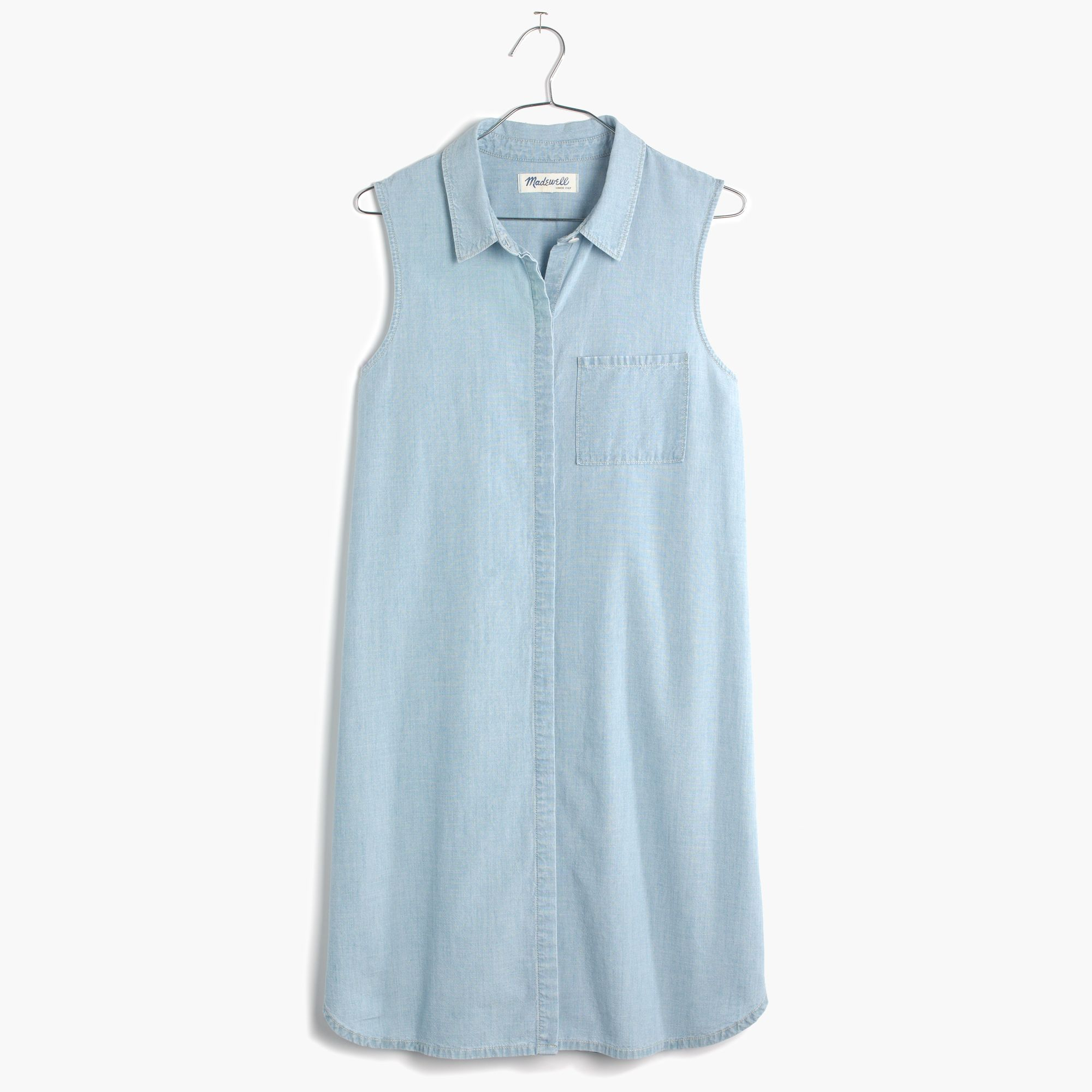 chambray shirtdress