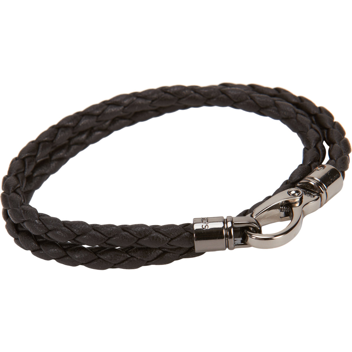 Lyst Tod S Braided Leather Double Wrap Bracelet In Brown For Men Gallery