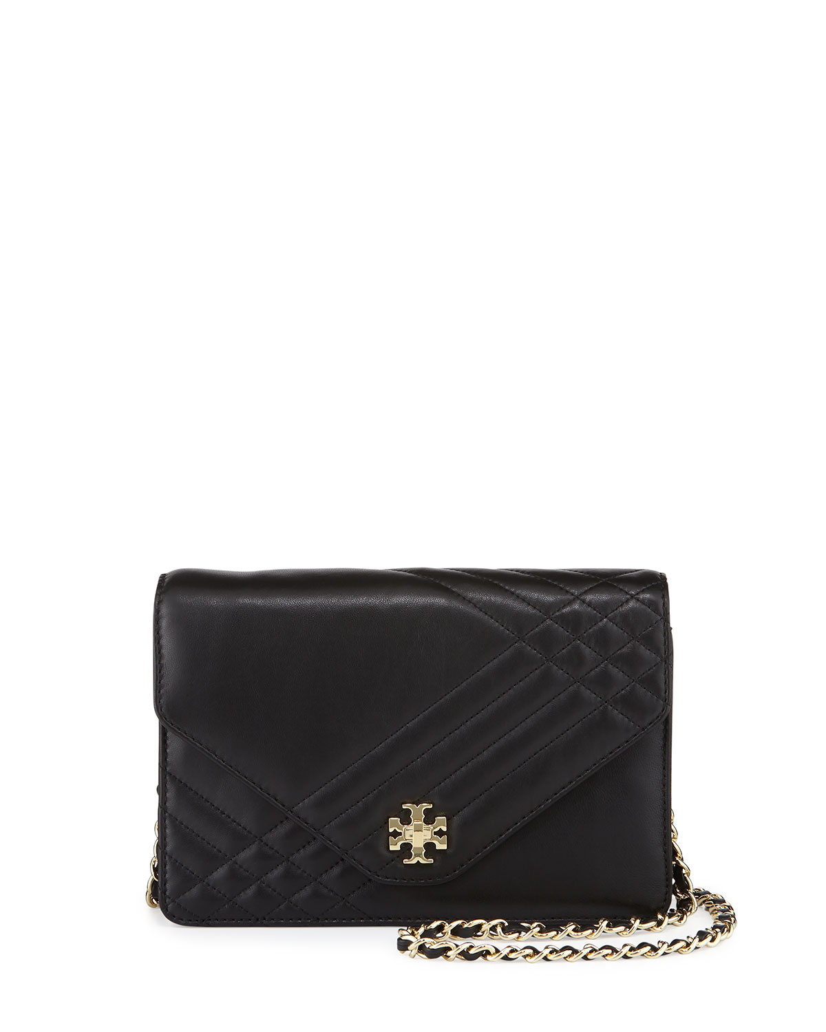 Tory Burch Kira Quilted Crossbody Bag in Black | Lyst